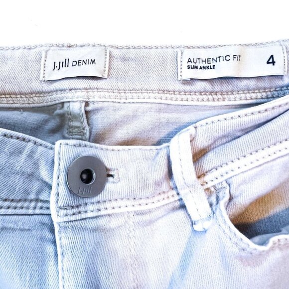 J.Jill Authentic Fit Slim-Leg Ankle Jeans Pants Size 4 - Picture 7 of 14